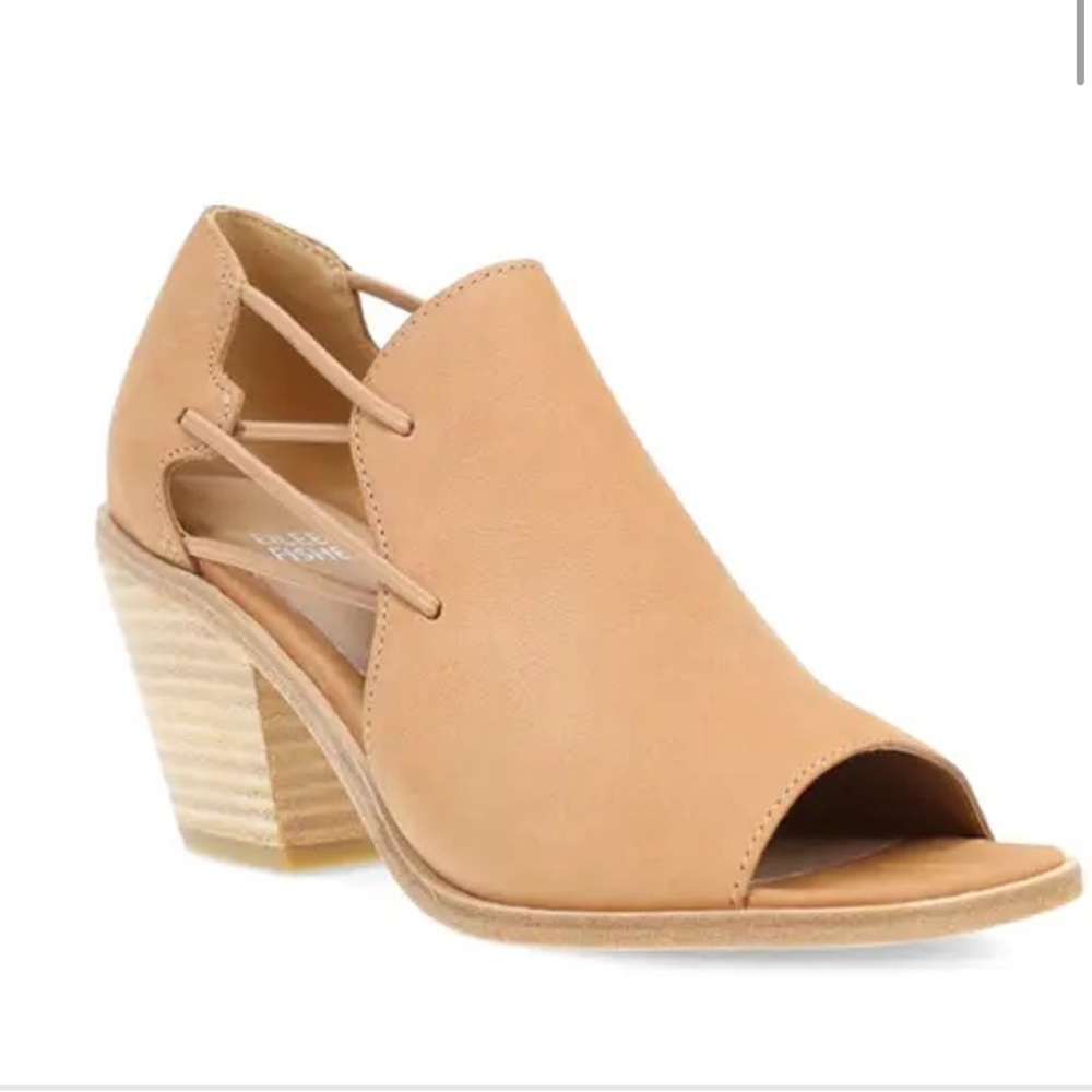 Eileen Fisher Alfie Cutout Sandals Homey Women’s Size 9.5 Leather Minimalist